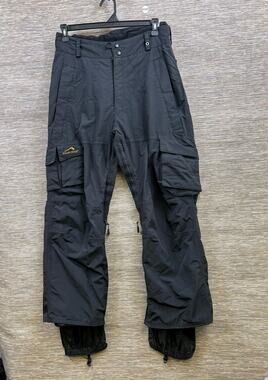 Polar Edge Snow Pants Mens Medium Black Gold Series 10000mm Water Resistant